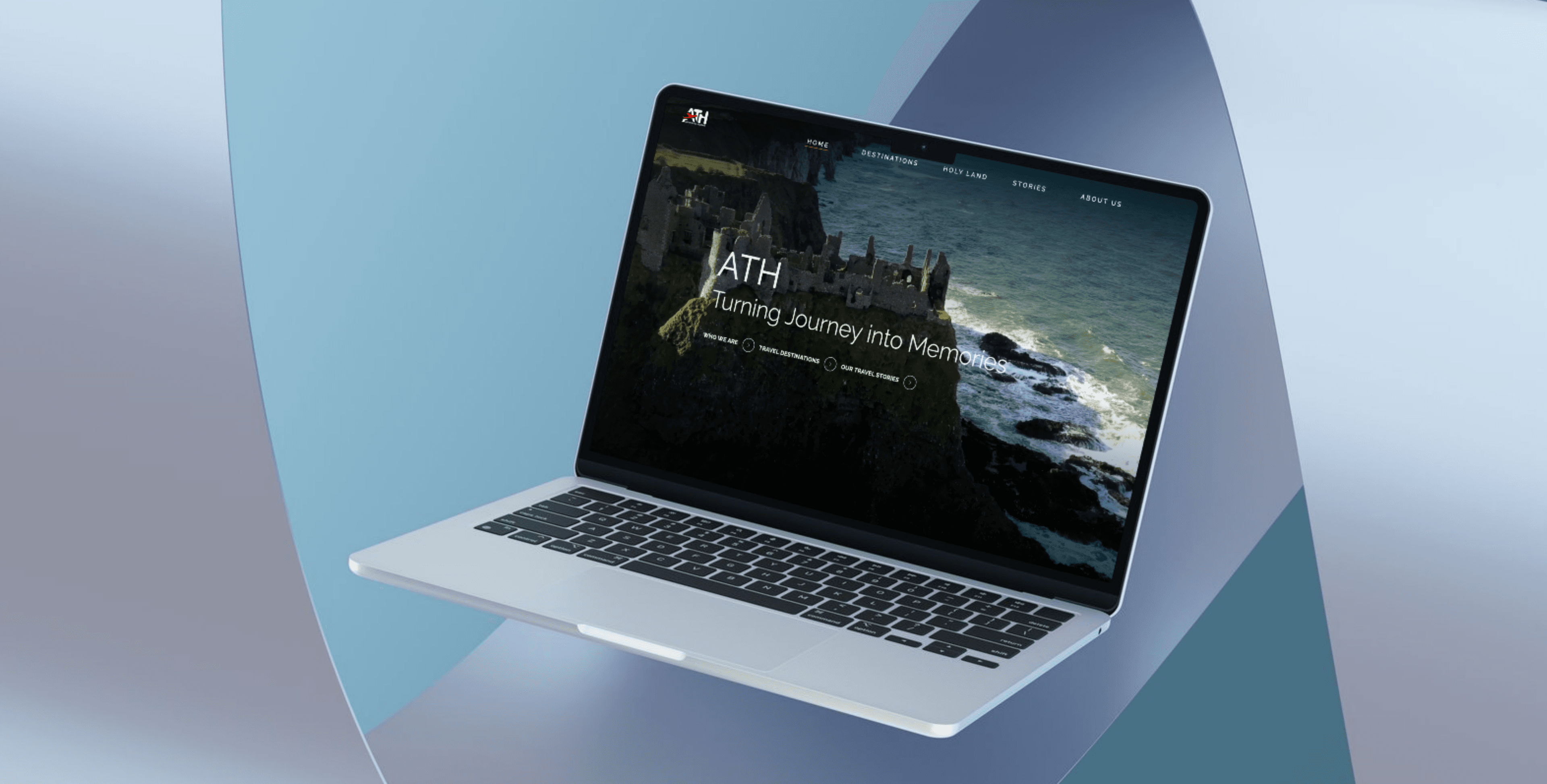 Rail Rolls Website on Laptop