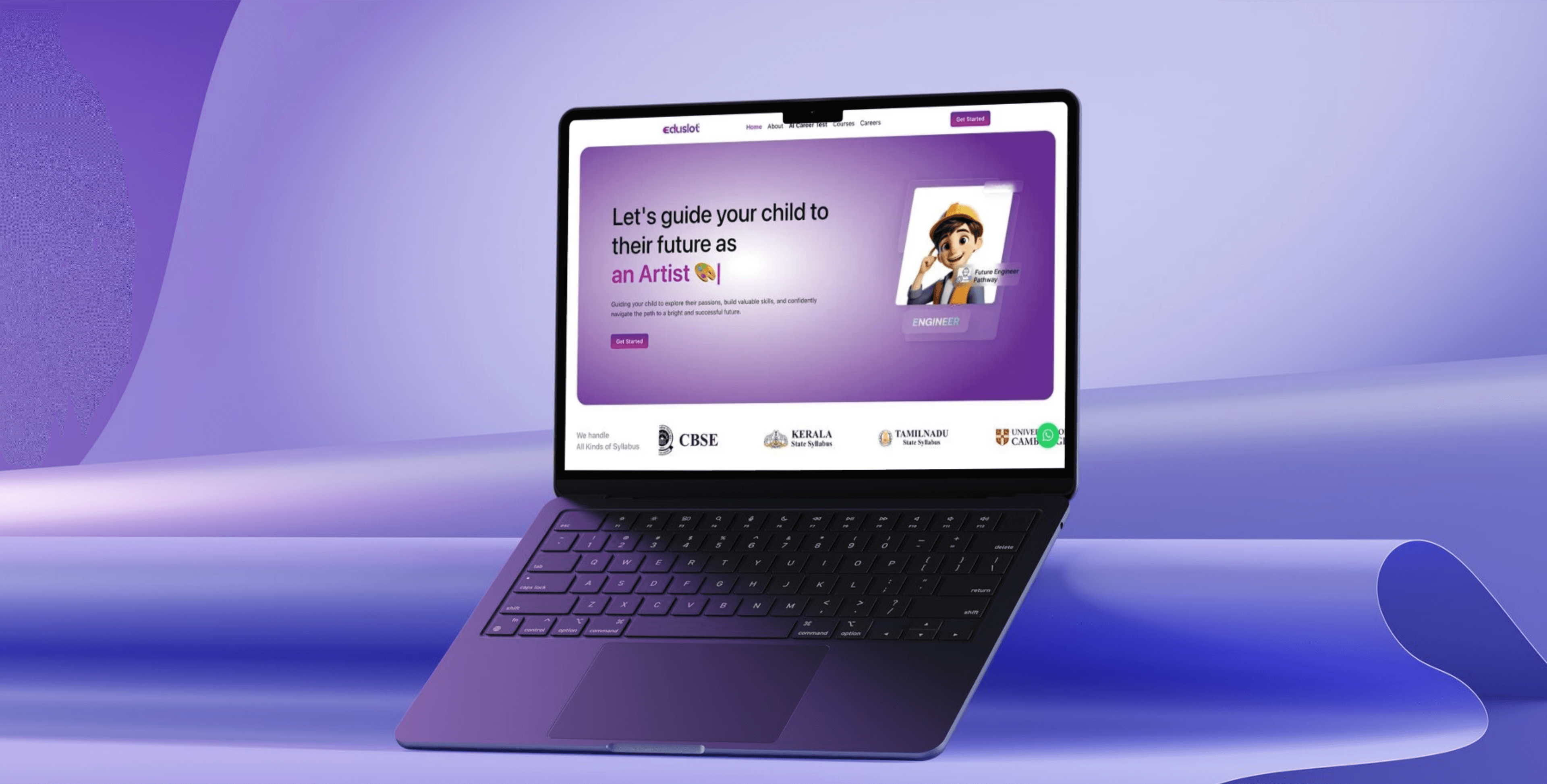 Rail Rolls Website on Laptop