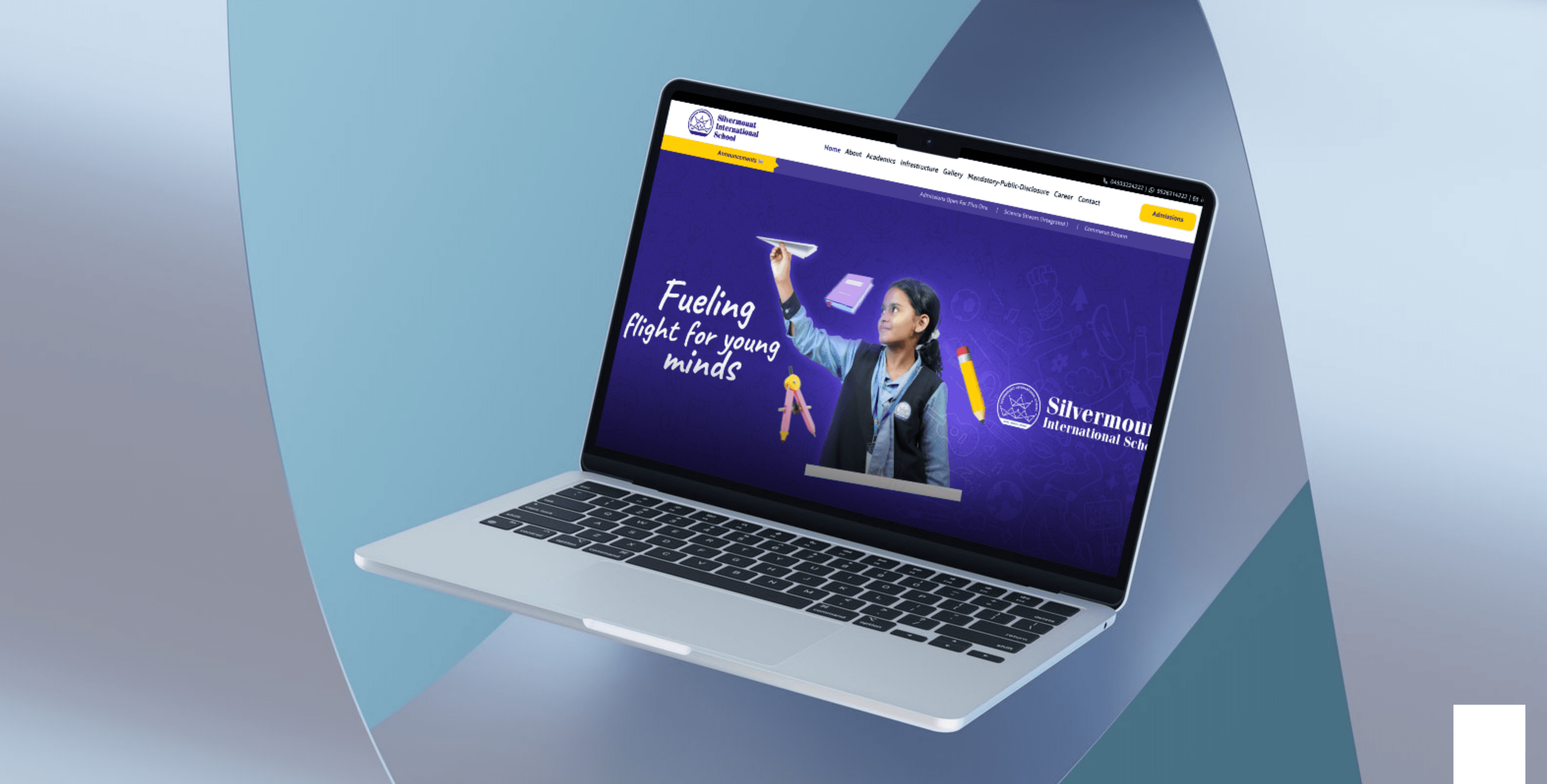 Rail Rolls Website on Laptop