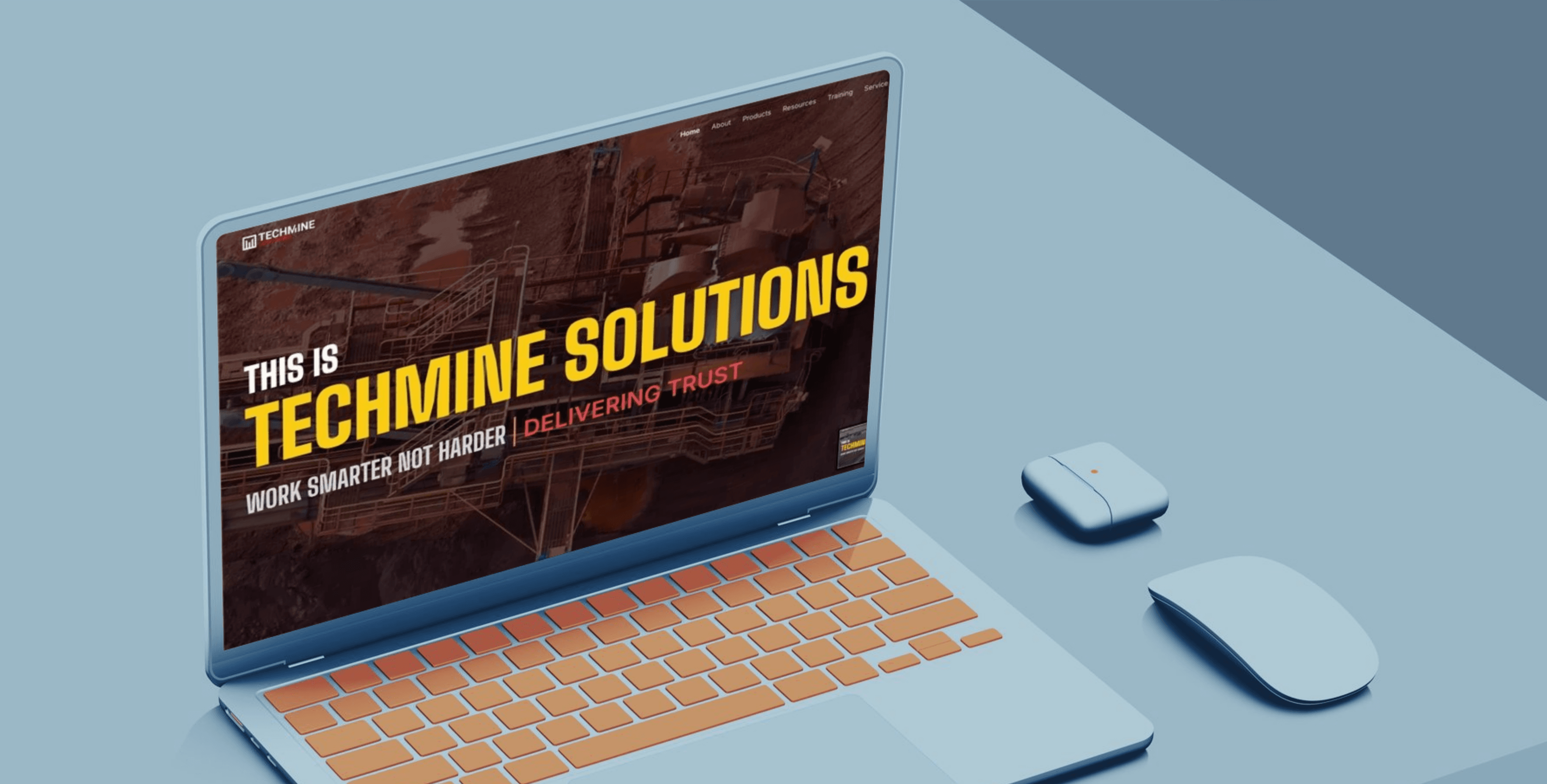 Rail Rolls Website on Laptop